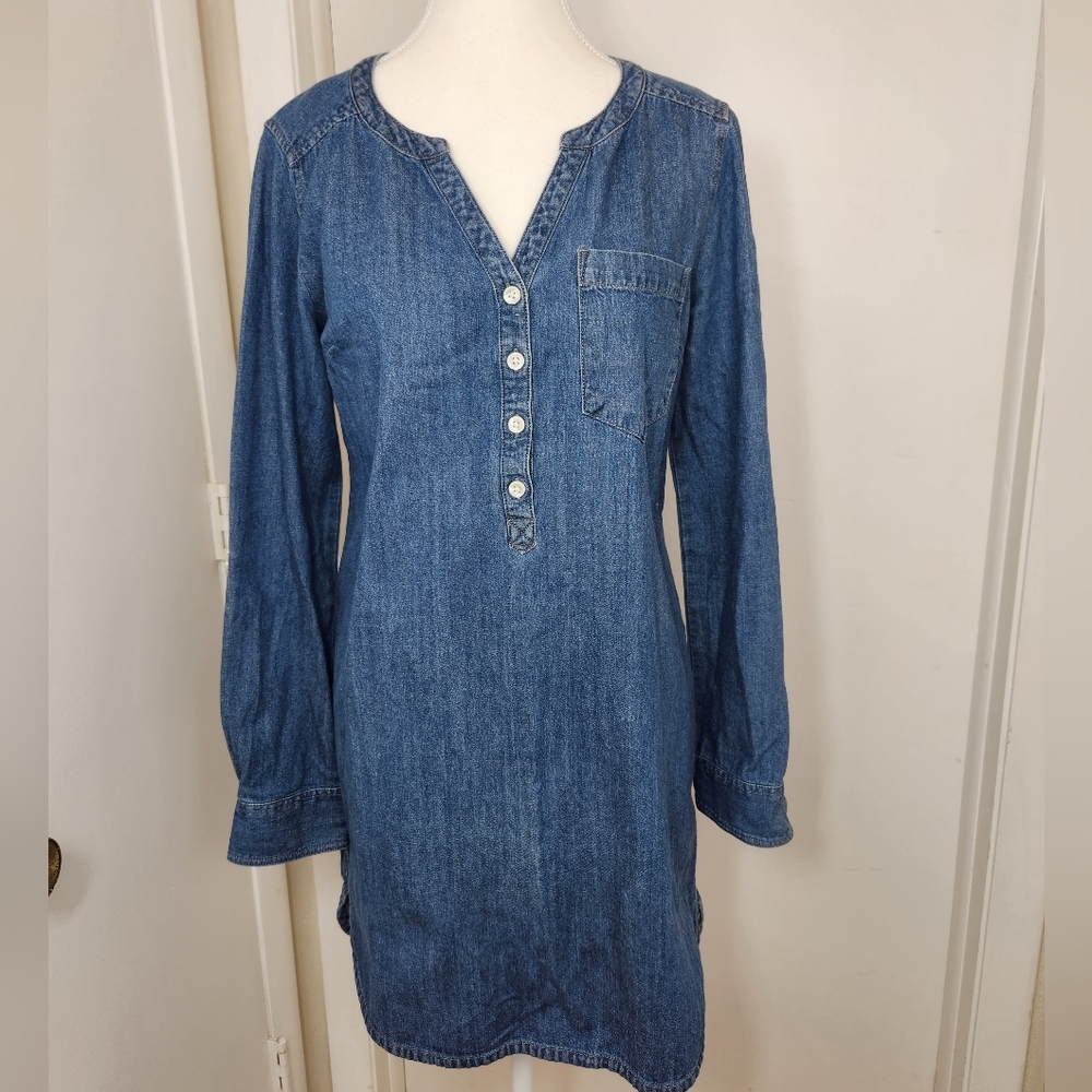Express Denim Blue Dress • small